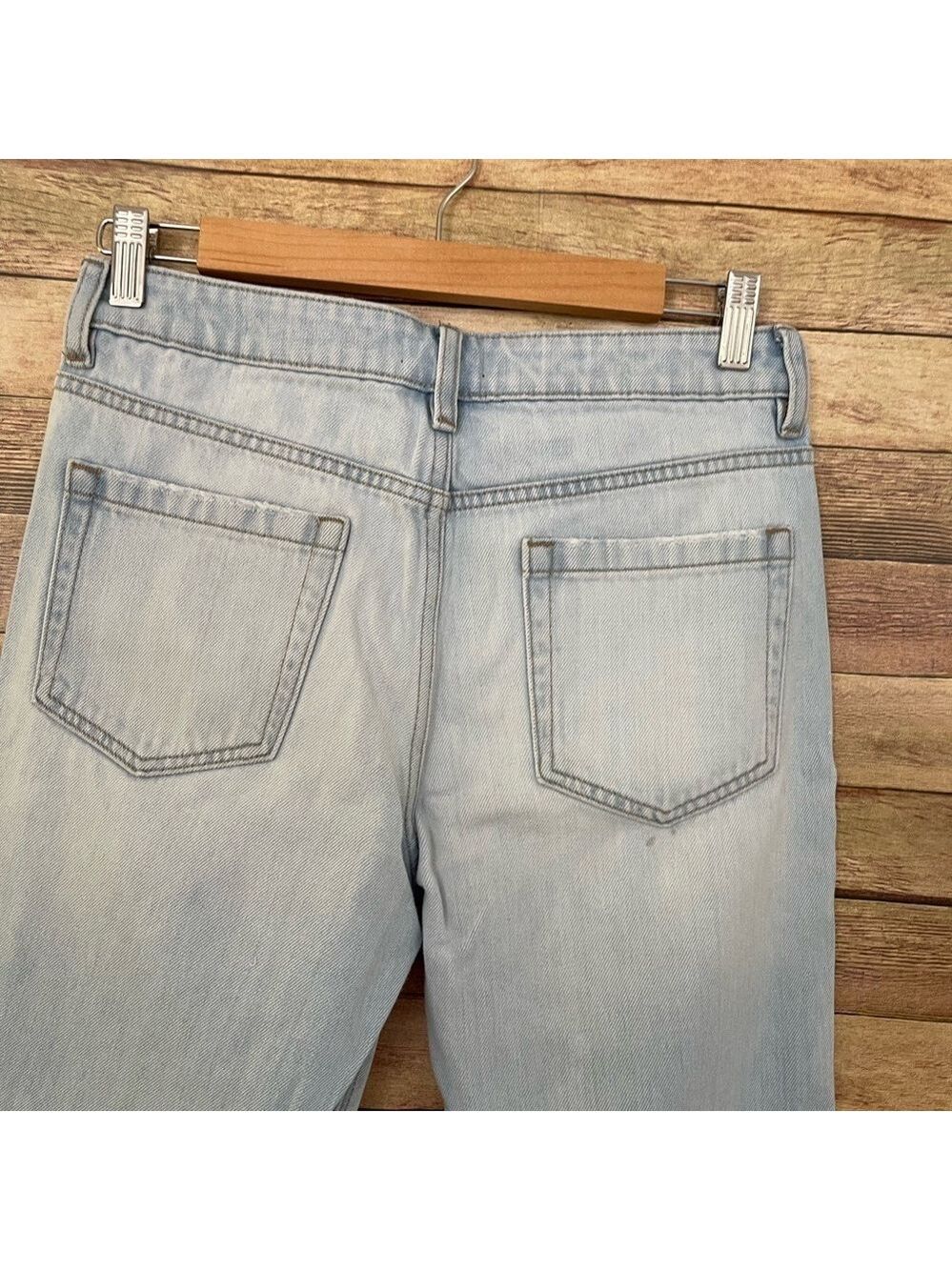 1. State Essentials Corsica Light Wash Distressed Designer Jeans Womens 27 - Picture 5 of 11